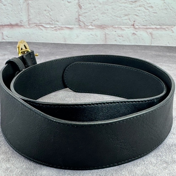 Gucci 2015 Re Edition Wide Leather Belt Gg Double Marmont Black 400593 34” - Picture 4 of 11